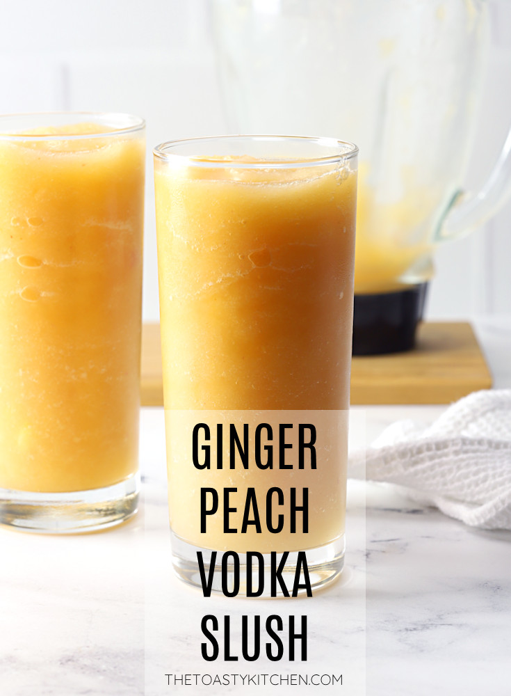 Ginger peach vodka slush recipe.