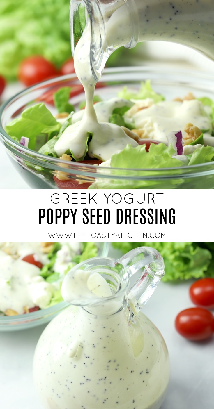 Greek Yogurt Poppy Seed Dressing by The Toasty Kitchen