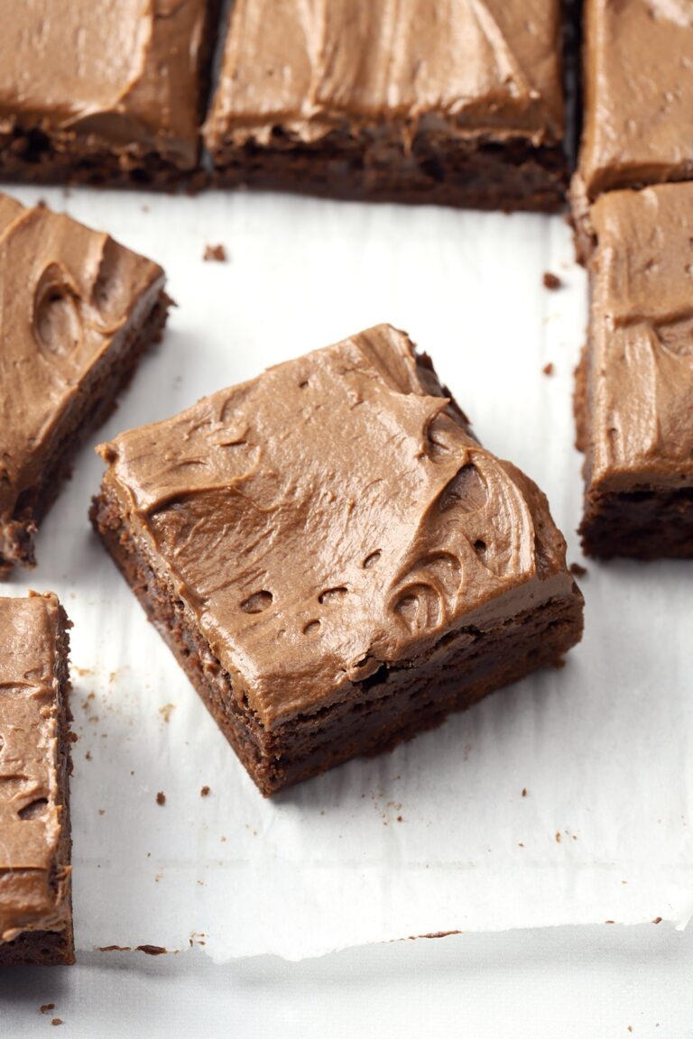Frosted Brownies - The Toasty Kitchen