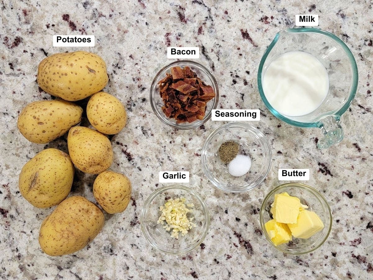 Ingredients on a counter top.