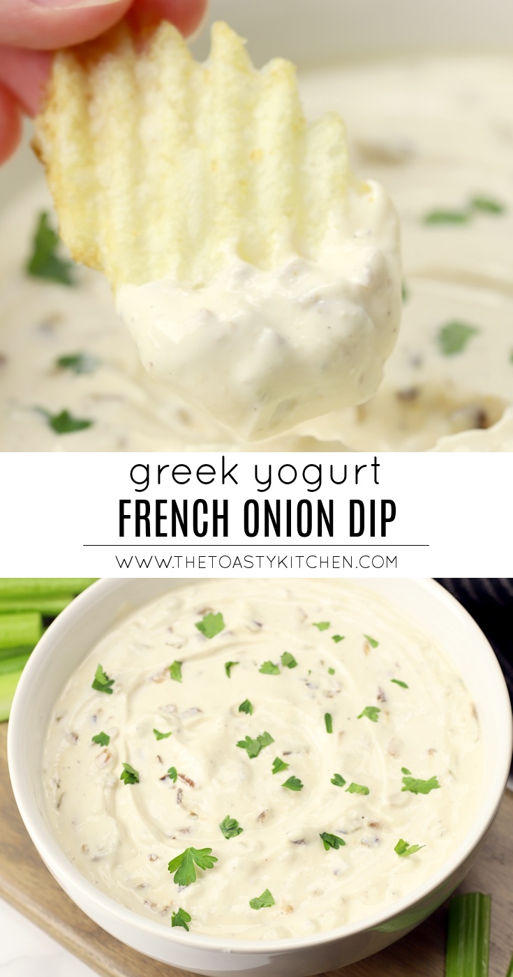 Greek Yogurt French Onion Dip by The Toasty Kitchen