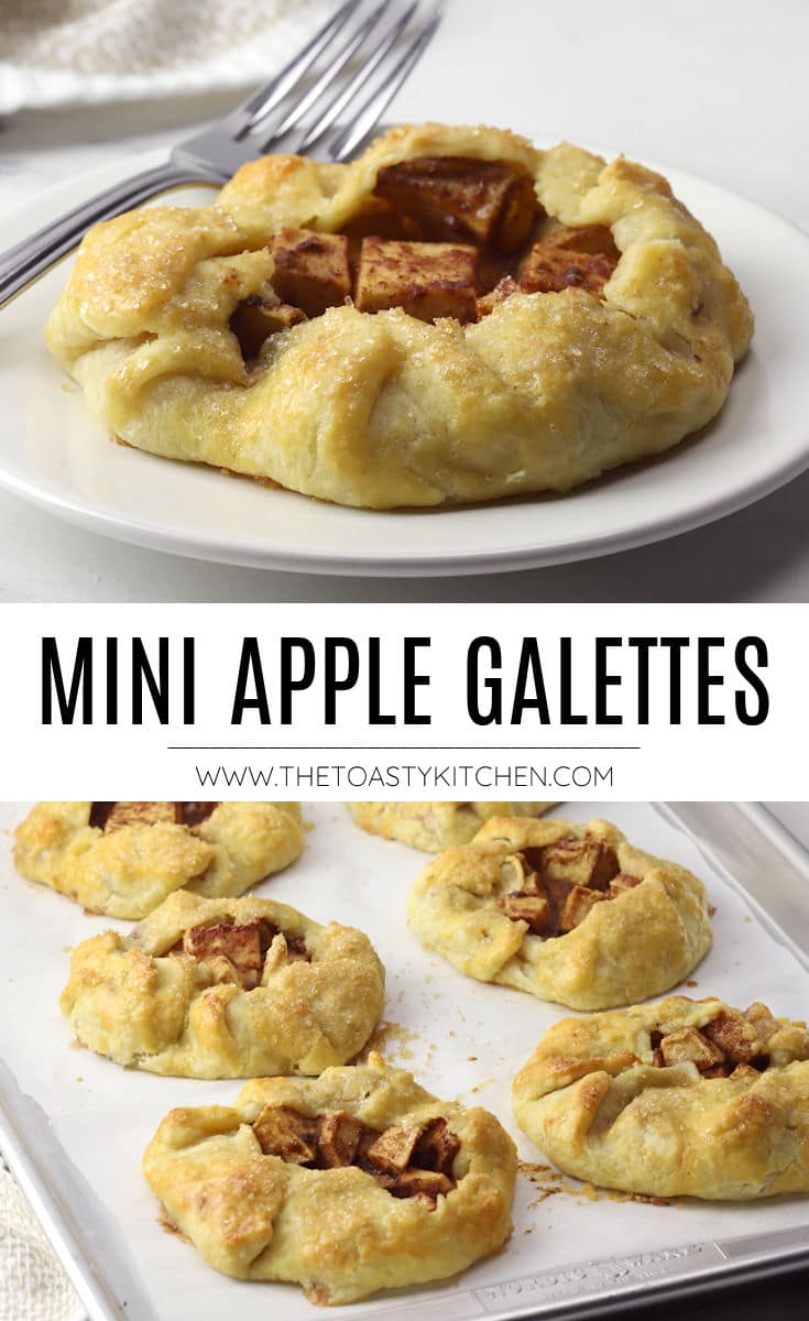 Mini apple galettes recipe.