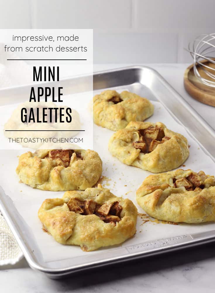 Mini apple galettes recipe.