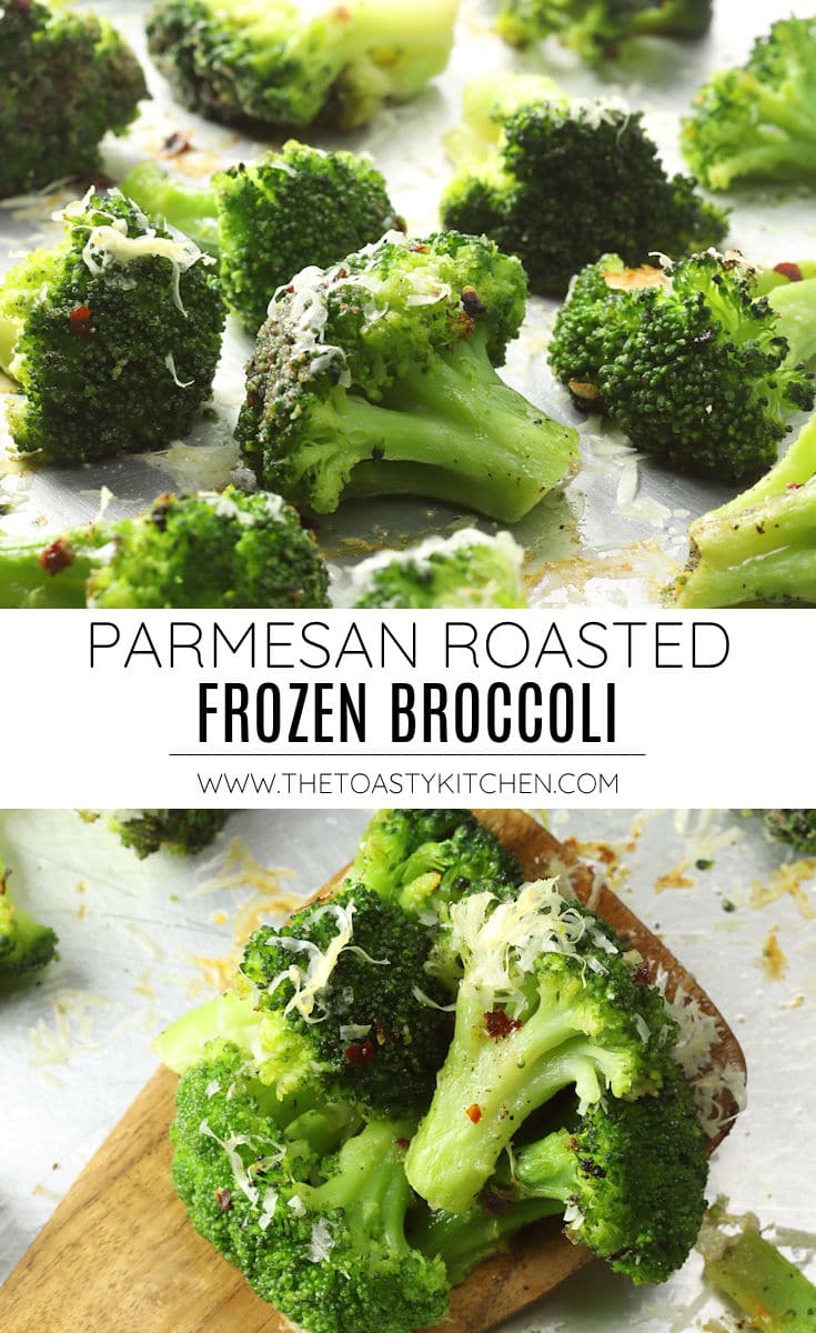 Parmesan roasted frozen broccoli recipe.
