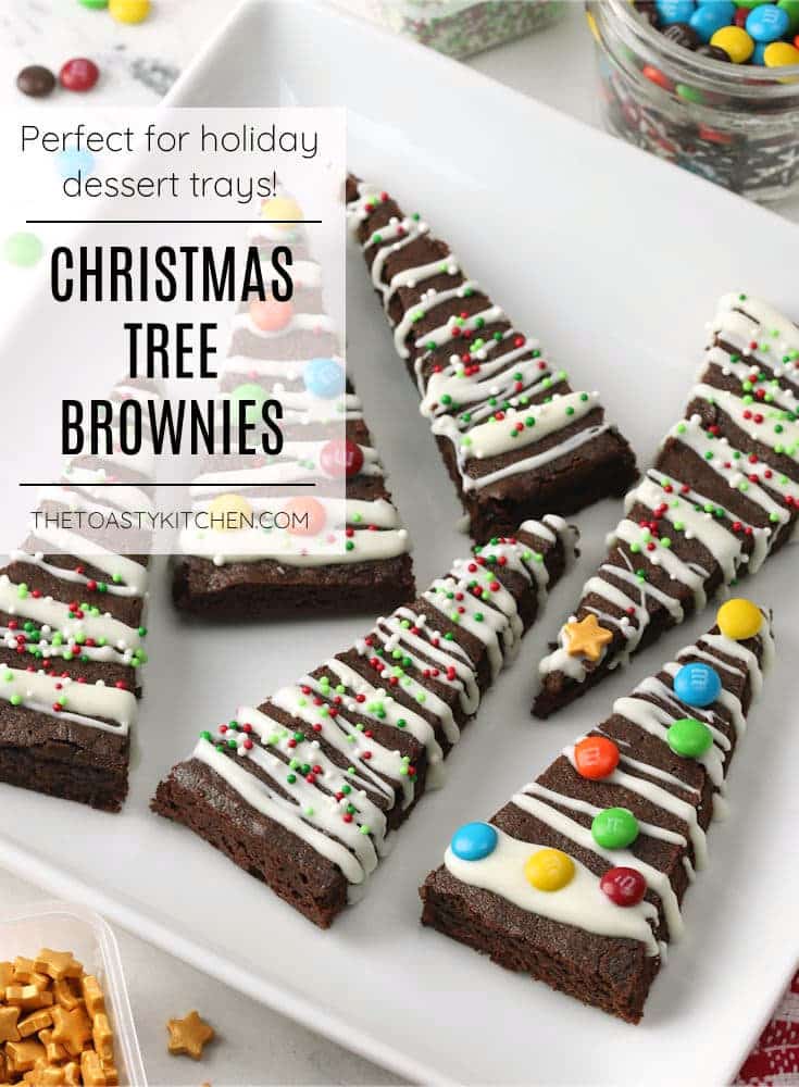 Christmas tree brownies recipe.