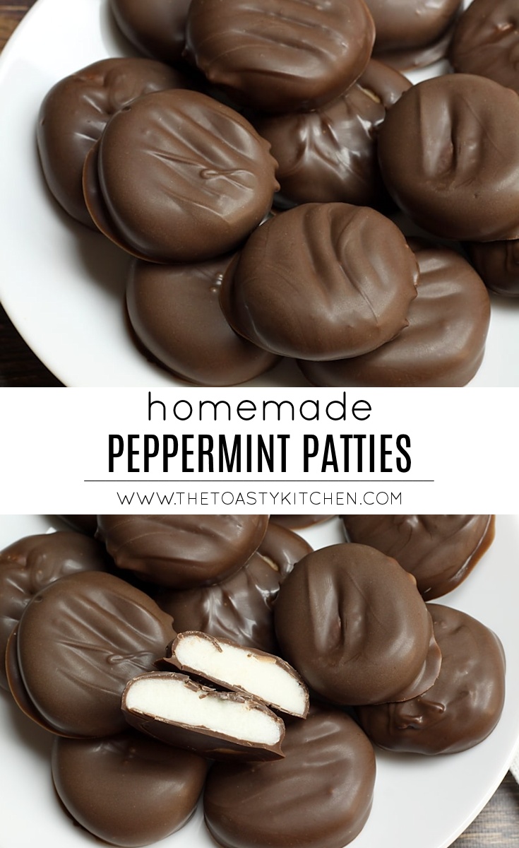 Homemade Peppermint Patties by The Toasty Kitchen