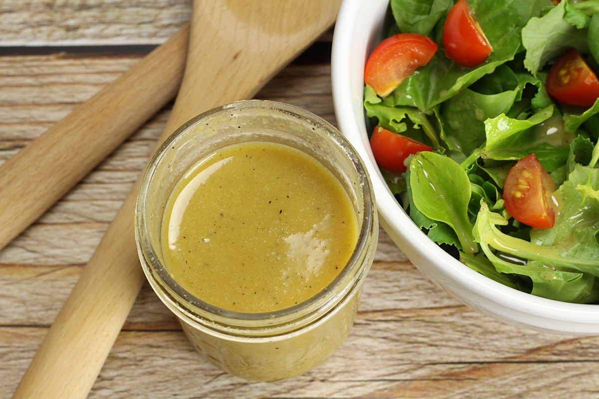 Light Honey Mustard Salad Dressing - The Toasty Kitchen