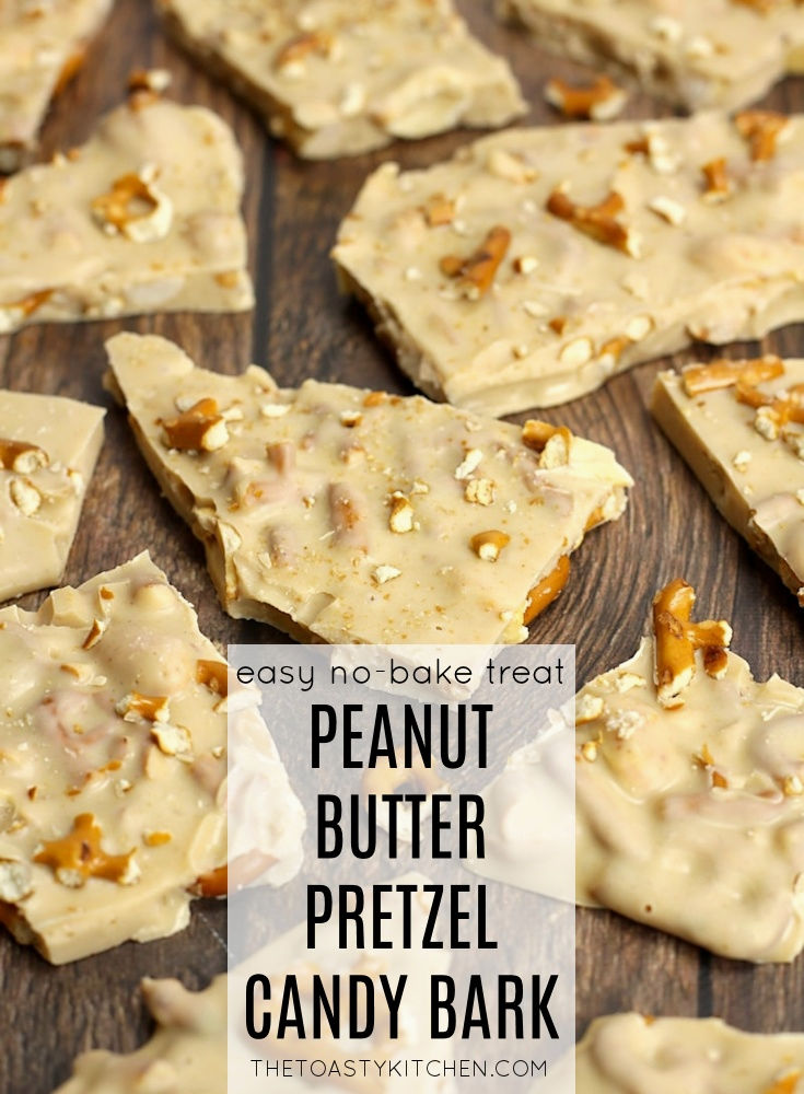 Peanut Butter Pretzel Candy Bark by The Toasty Kitchen