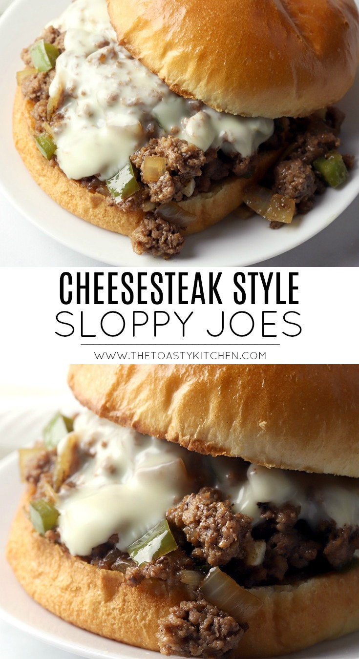 Cheesesteak Style Sloppy Joes by The Toasty Kitchen