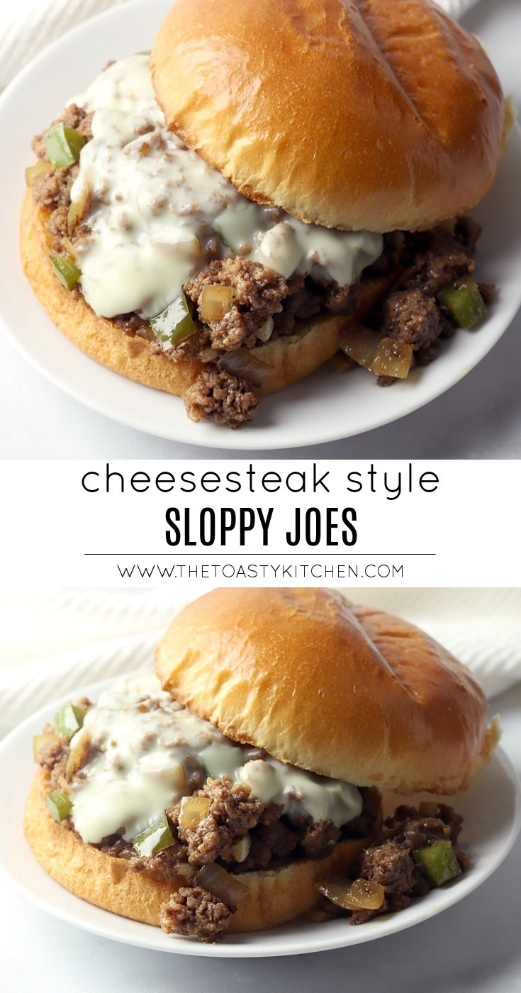 Cheesesteak Style Sloppy Joes by The Toasty Kitchen