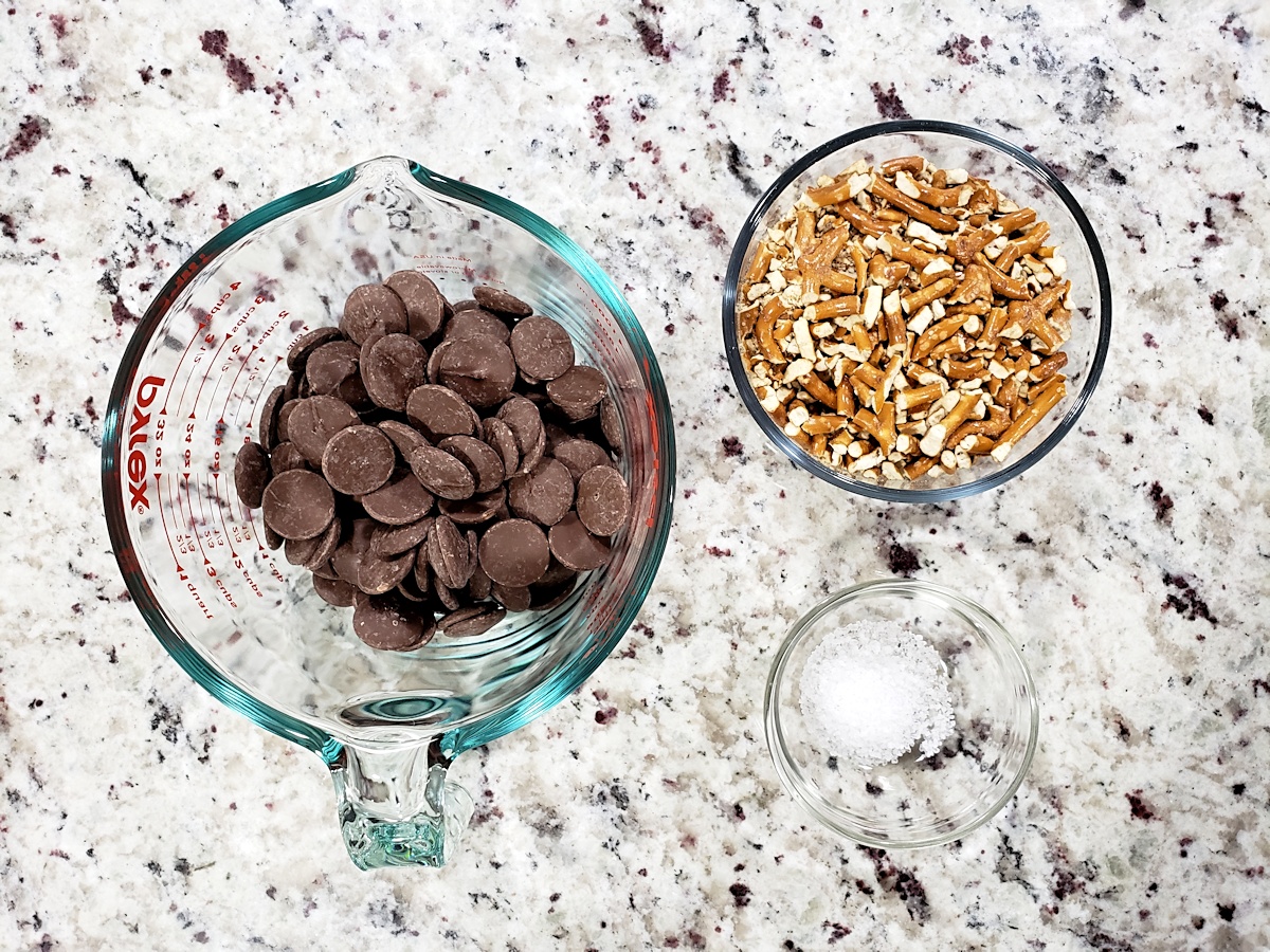 Ingredients for a candy recipe.