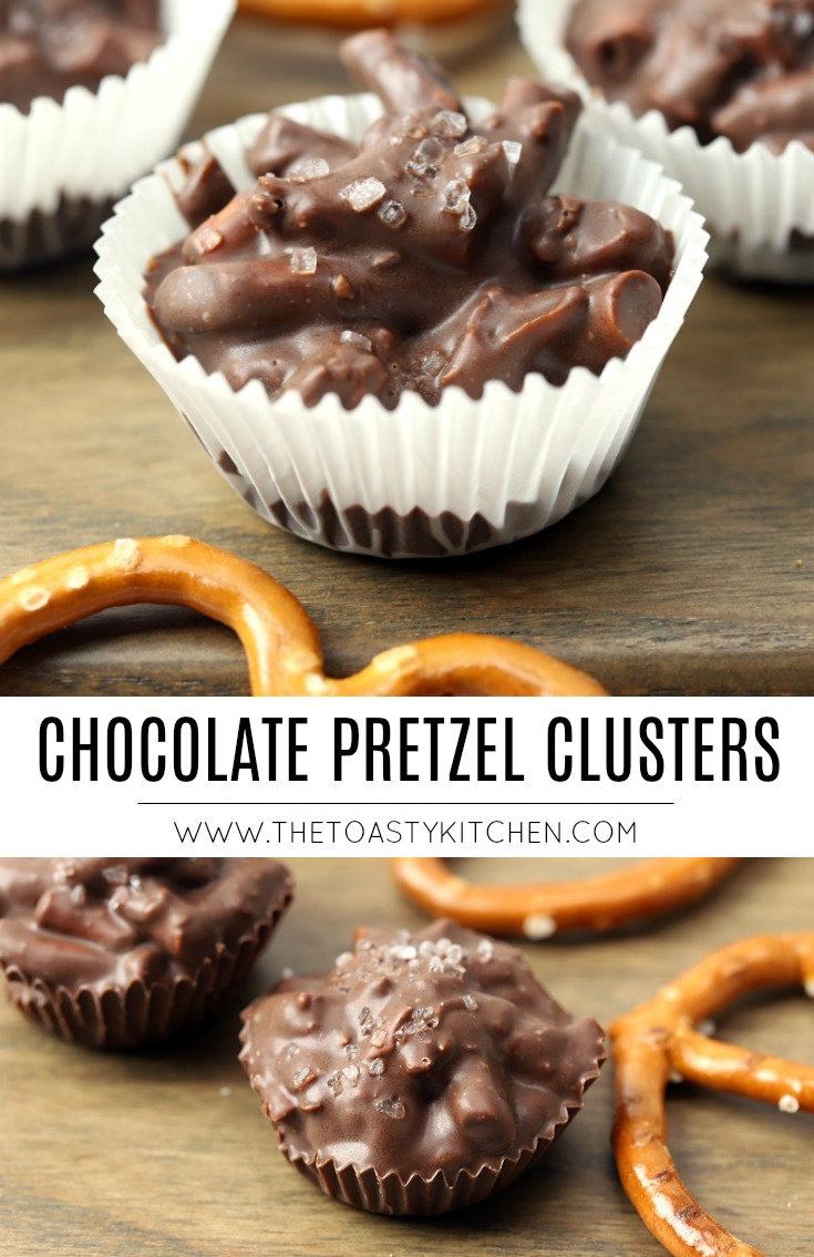 Chocolate Pretzel Clusters by The Toasty Kitchen