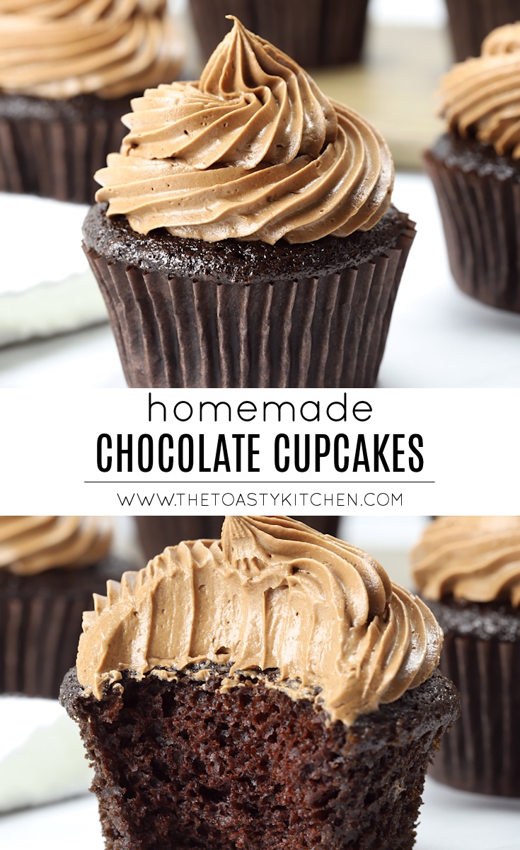 Homemade Chocolate Cupcakes by The Toasty Kitchen