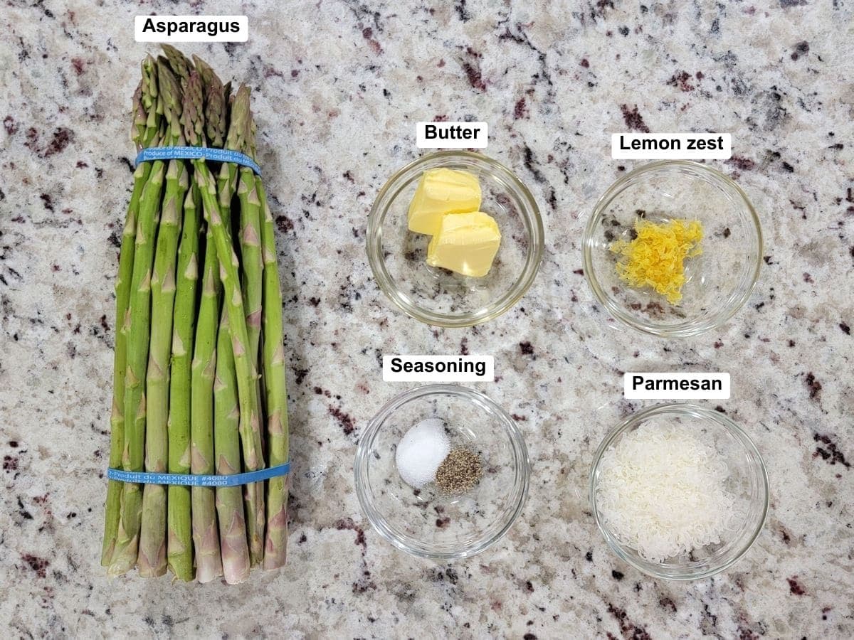 Ingredients on a counter top.