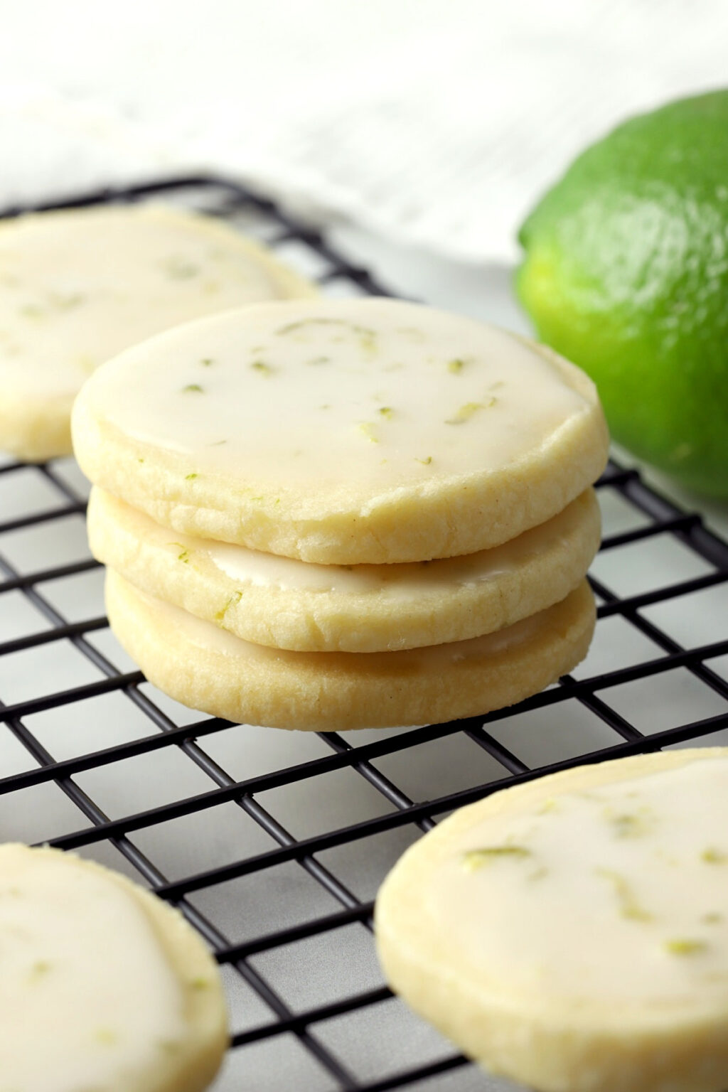 Iced Lime Shortbread Cookies The Toasty Kitchen