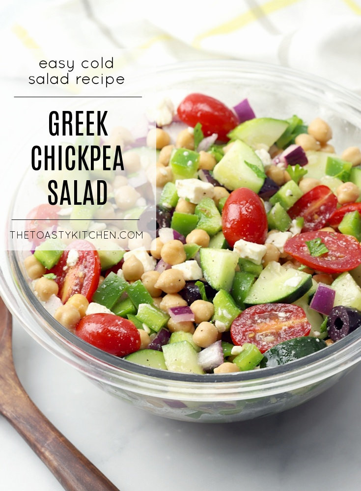 Greek Chickpea Salad by The Toasty Kitchen