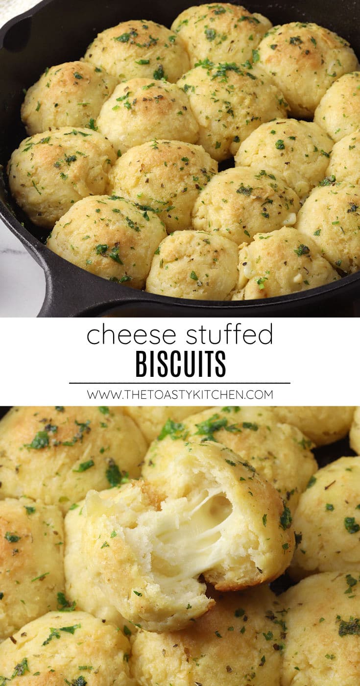 Cheese stuffed biscuits recipe.
