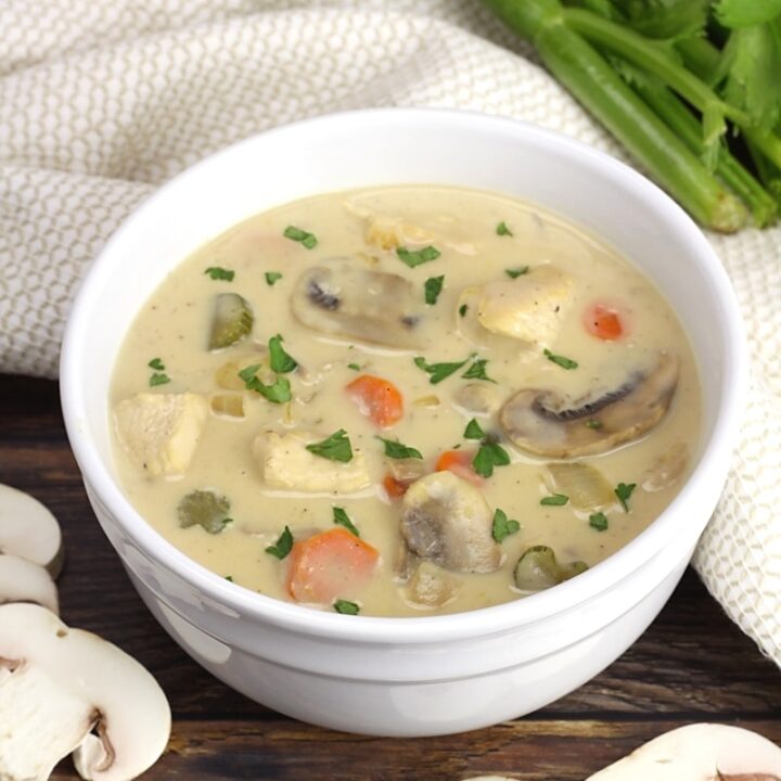 Creamy Chicken Mushroom Soup - The Toasty Kitchen