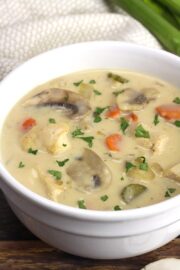 Creamy Chicken Mushroom Soup - The Toasty Kitchen