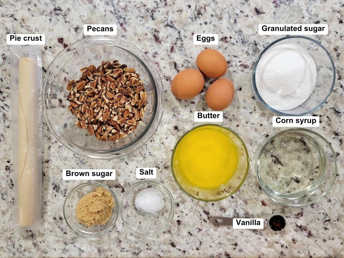 Ingredients on a counter top.