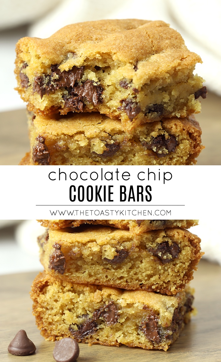Chocolate Chip Cookie Bars by The Toasty Kitchen