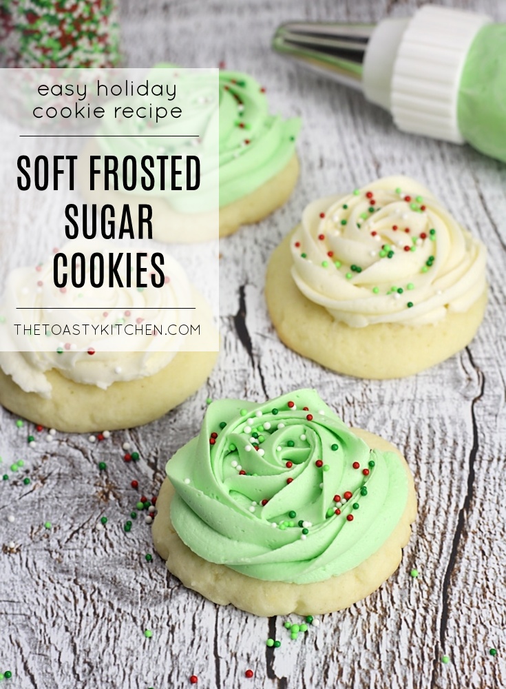 Soft Frosted Sugar Cookies by The Toasty Kitchen