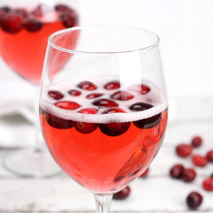 Cranberry Prosecco Punch - The Toasty Kitchen