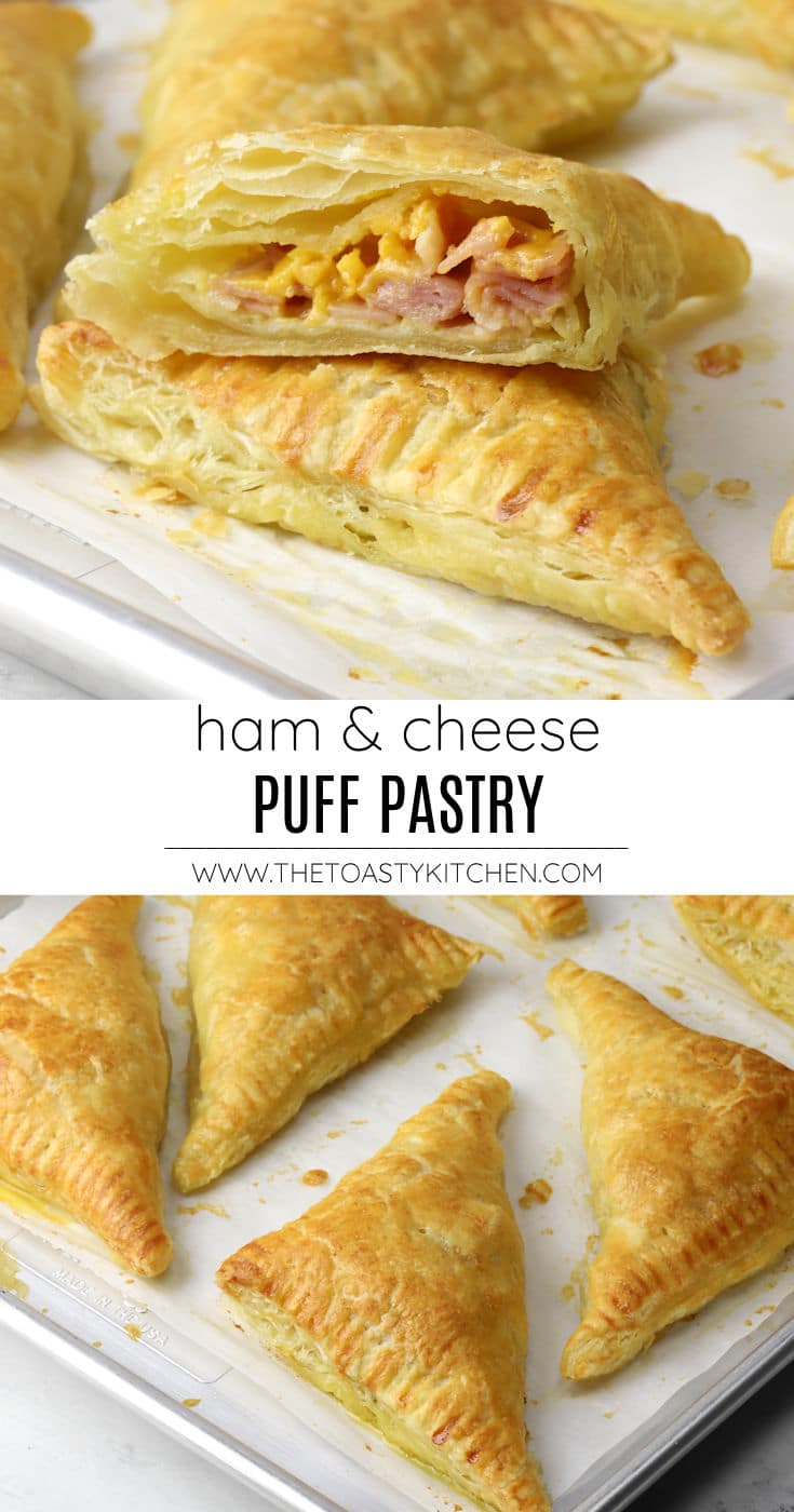 Ham and cheese puff pastry recipe.