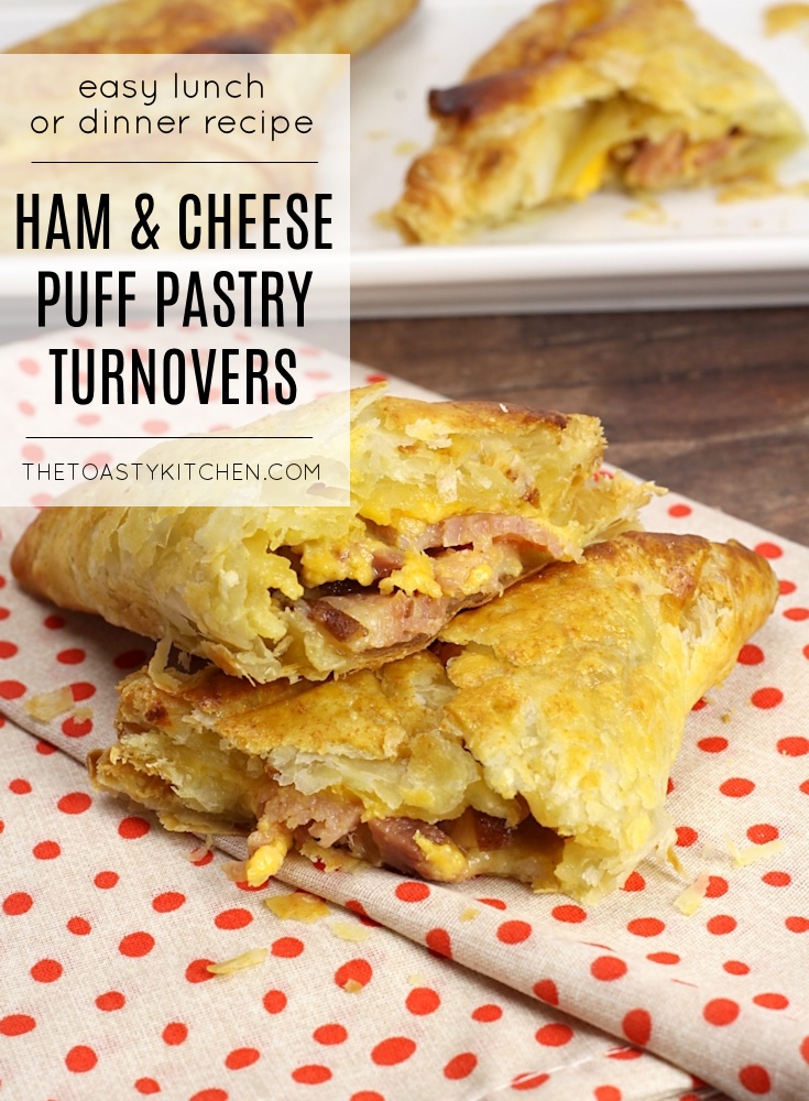 Ham & Cheese Puff Pastry Turnovers by The Toasty Kitchen