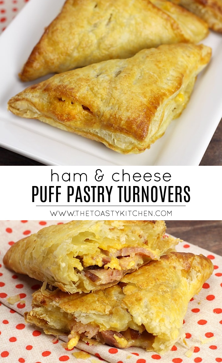 Ham & Cheese Puff Pastry Turnovers by The Toasty Kitchen