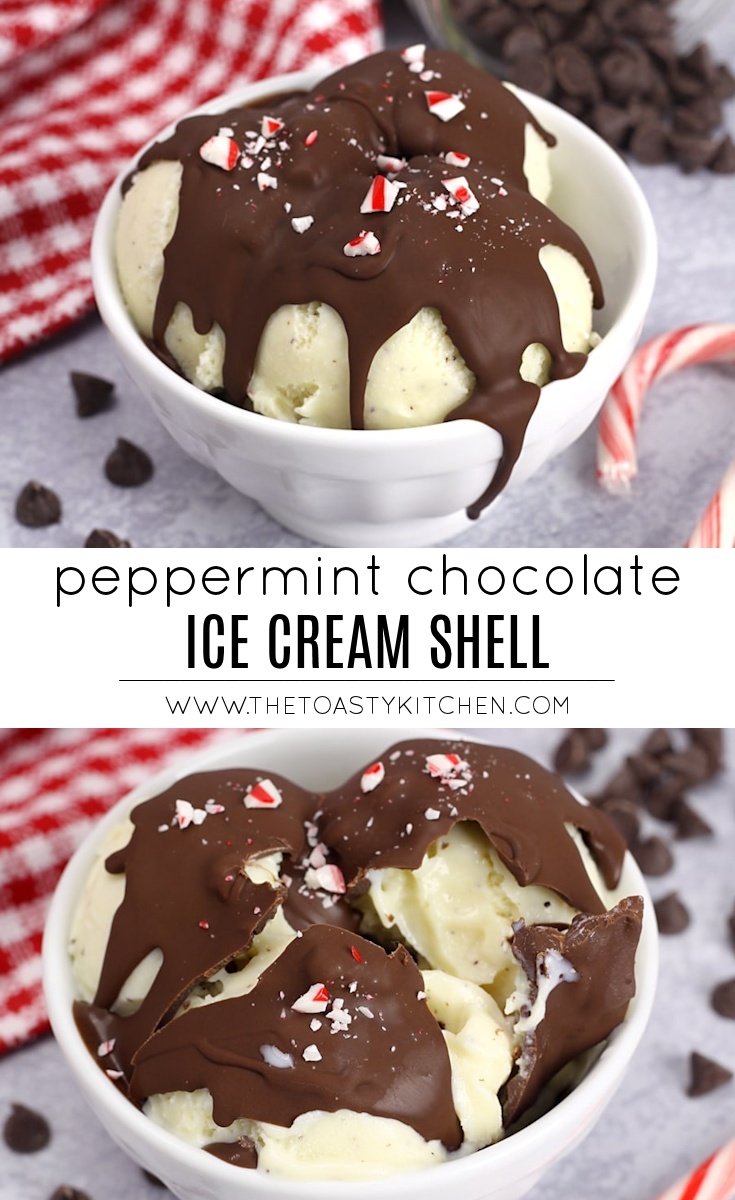 Peppermint Chocolate Ice Cream Shell Topping by The Toasty Kitchen