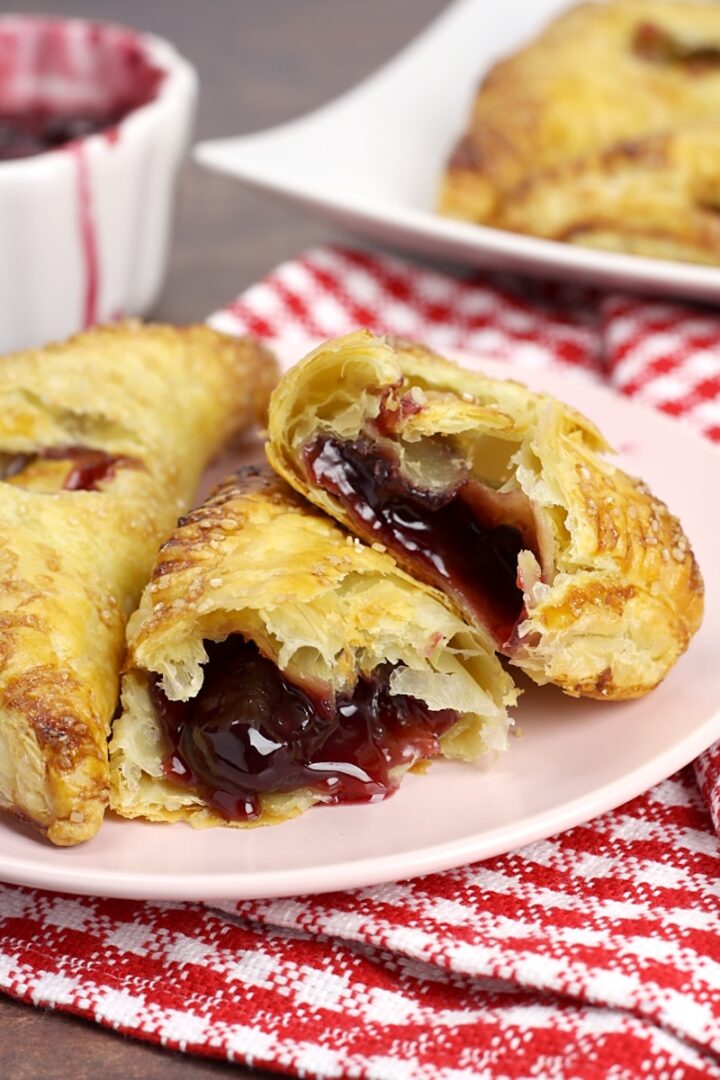 Puff Pastry Cherry Turnovers - The Toasty Kitchen