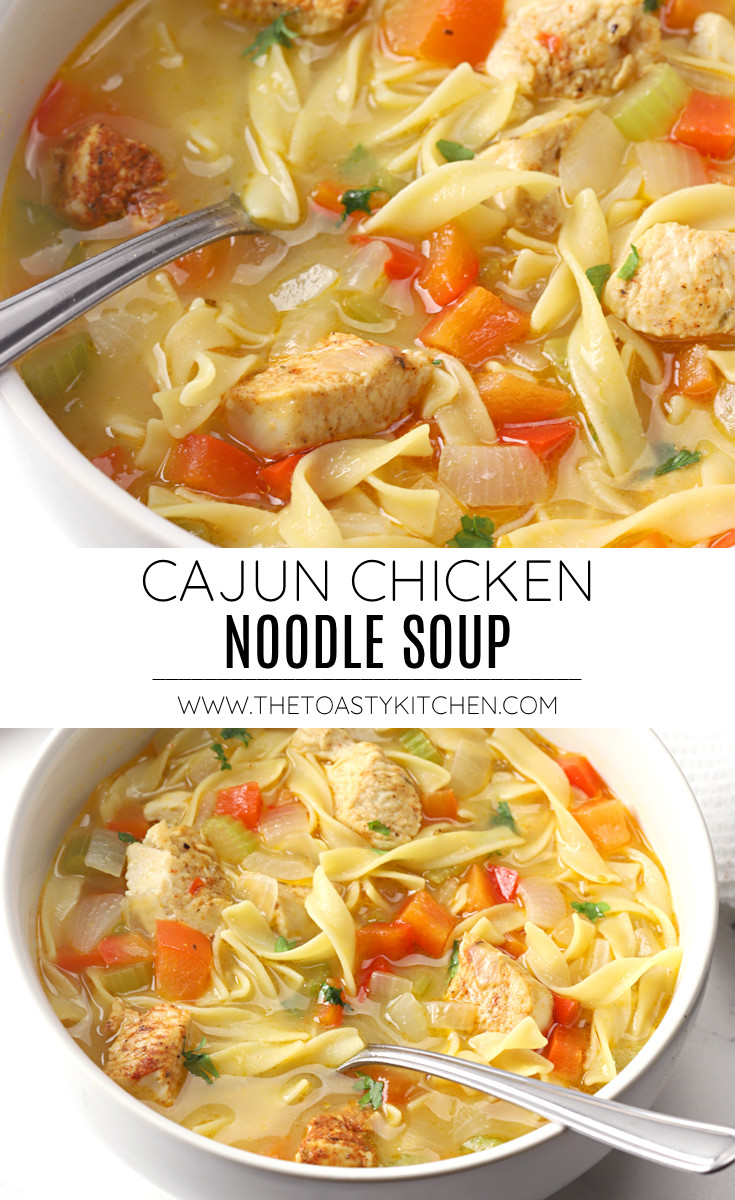 Cajun chicken noodle soup recipe.