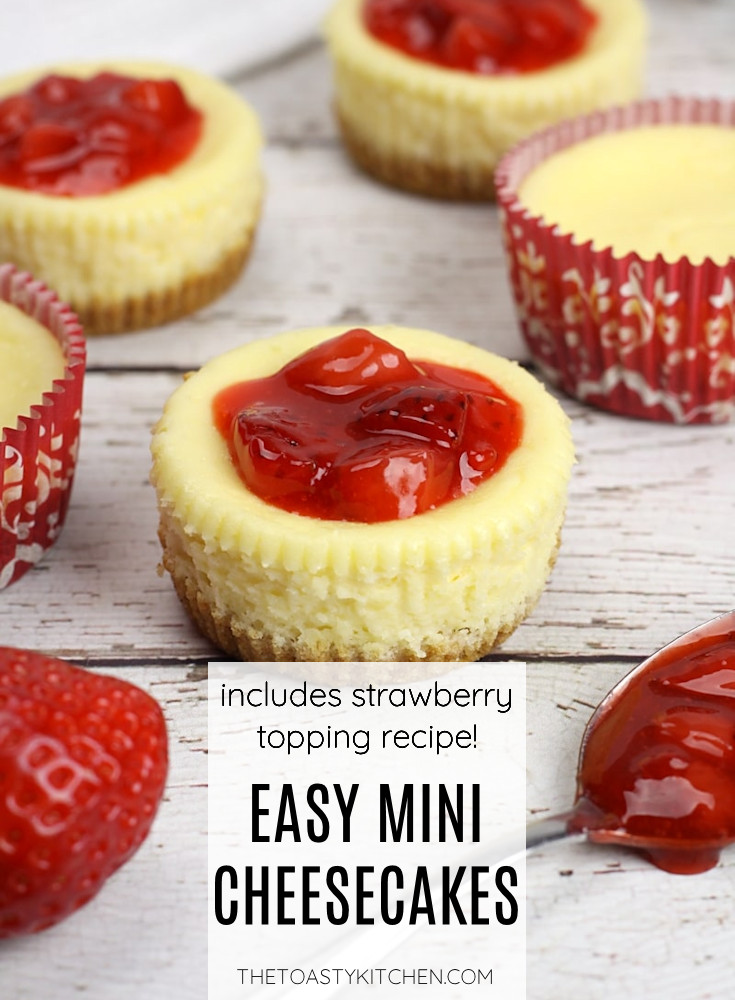 Easy mini cheesecakes recipe.