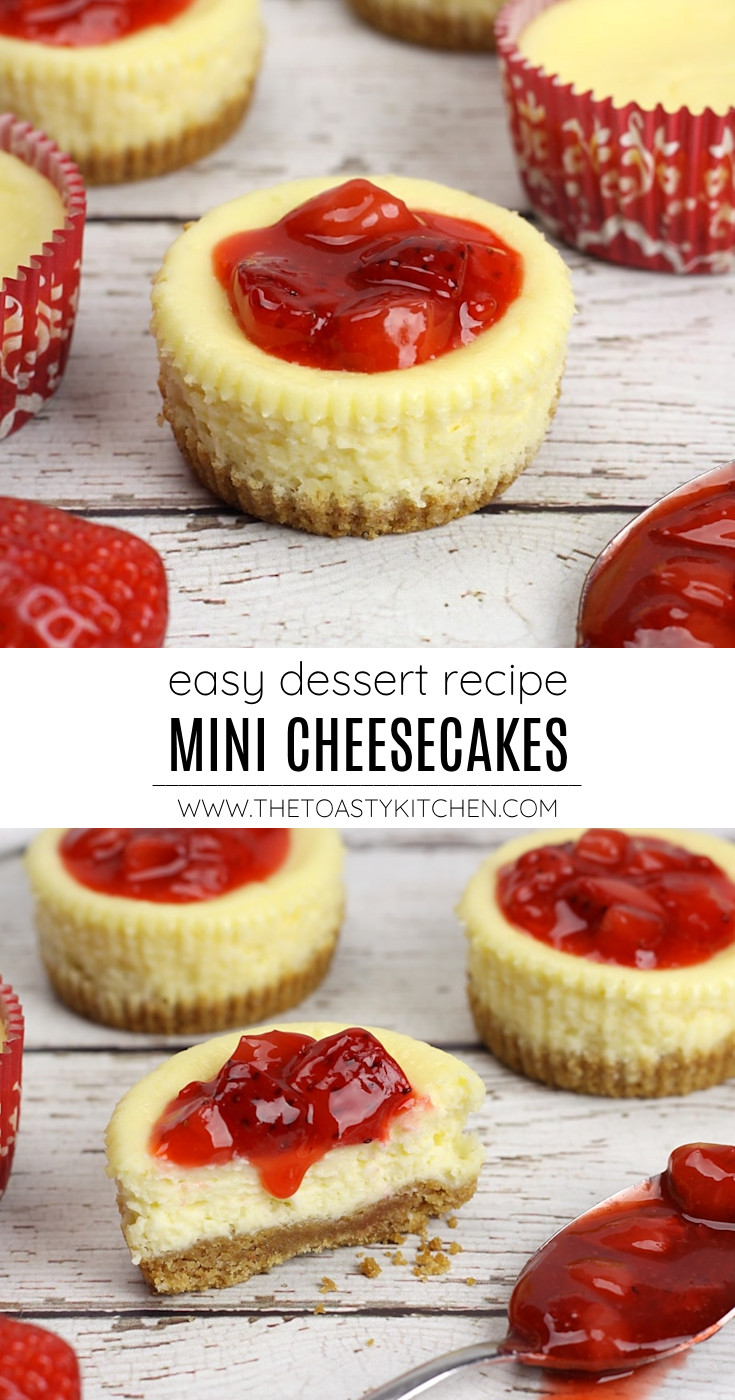 Easy mini cheesecakes recipe.