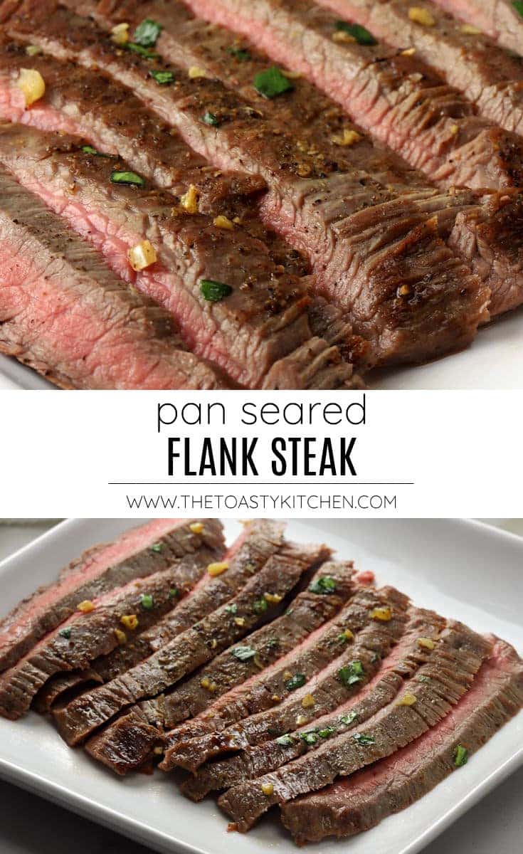 Pan seared flank steak recipe.