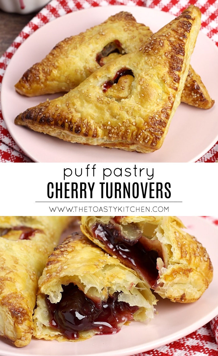 Puff Pastry Cherry Turnovers by The Toasty Kitchen