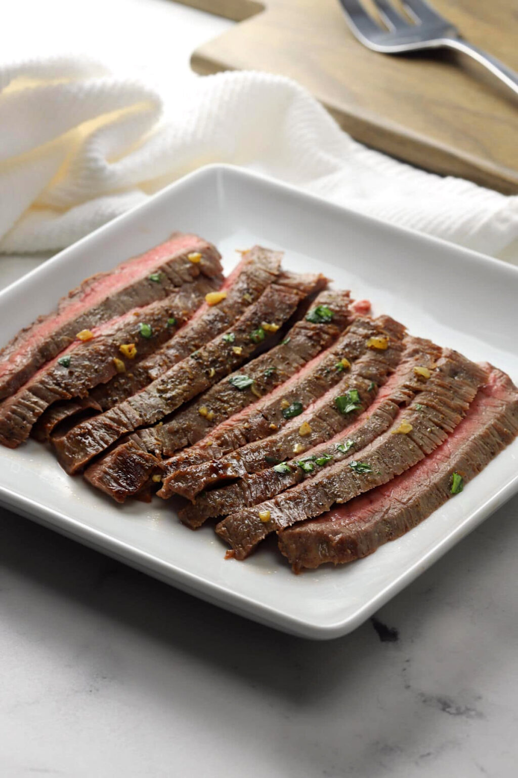 Pan Seared Flank Steak With Garlic Butter The Toasty Kitchen Hot Sex Picture 