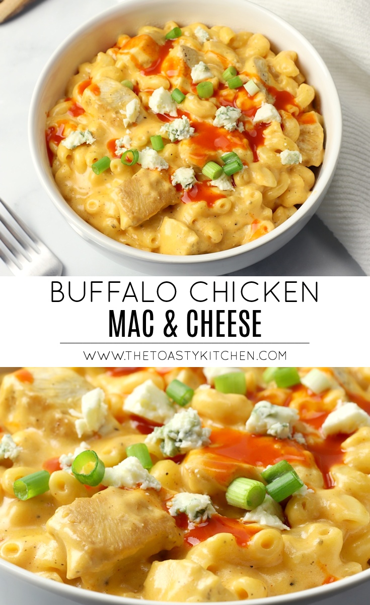 Stovetop Buffalo Chicken Mac and Cheese - The Toasty Kitchen