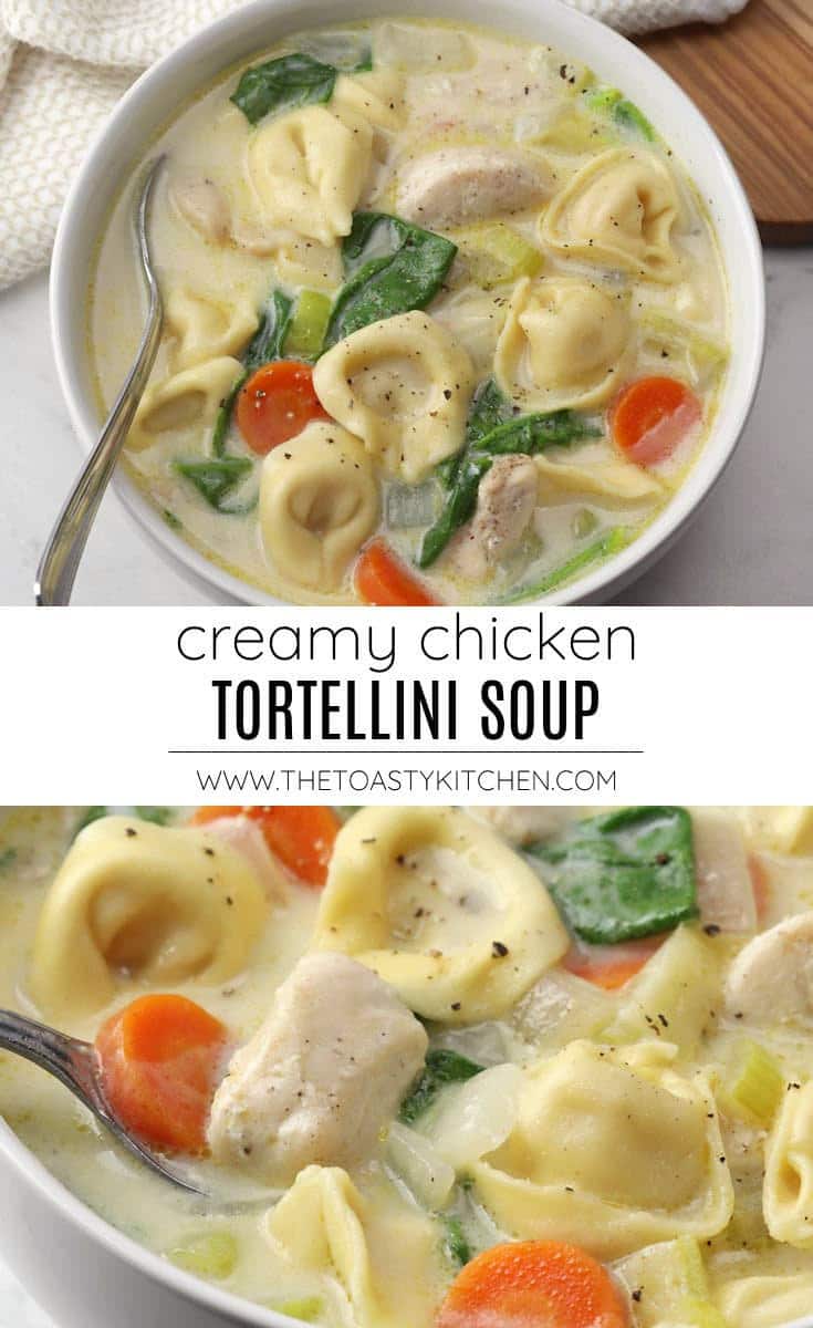 Creamy chicken tortellini soup recipe