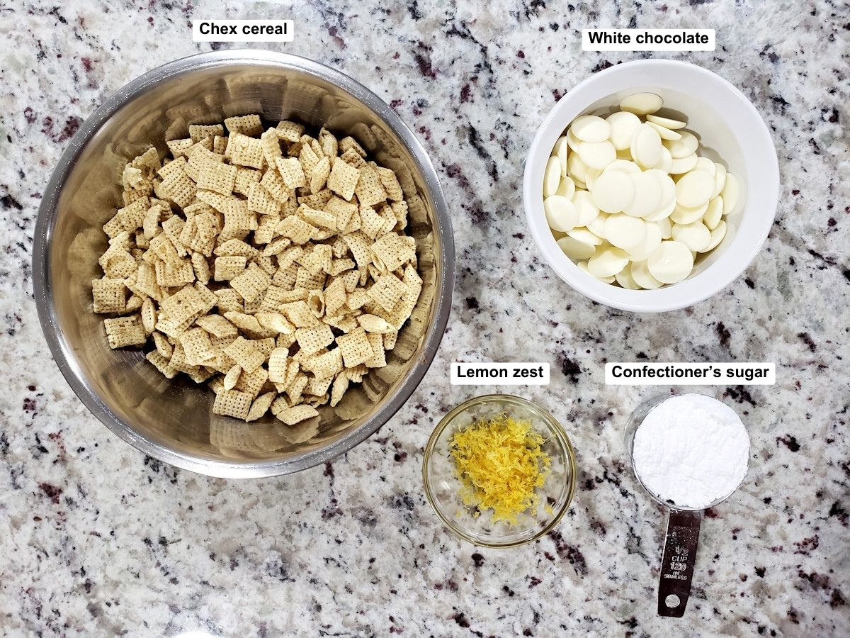 Ingredients on a counter top.