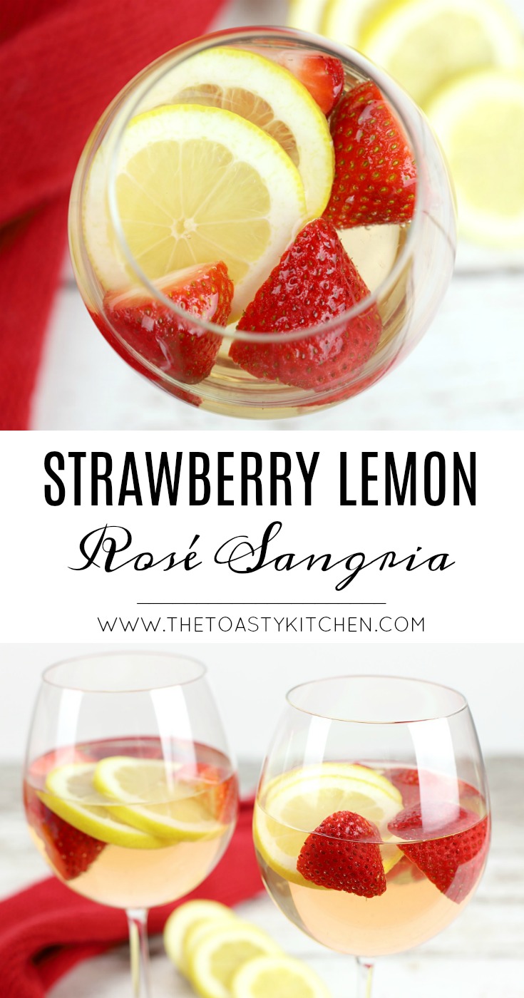 Strawberry Lemon Rosé Sangria by The Toasty Kitchen