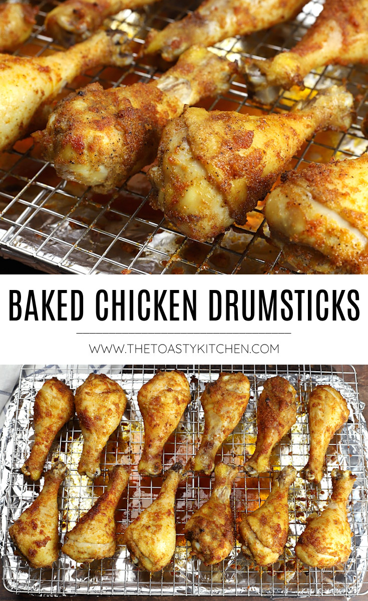 Baked chicken drumsticks recipe.