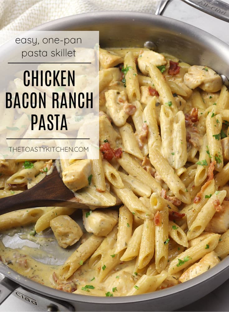 Chicken bacon ranch pasta recipe.
