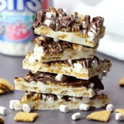 A stack of s'mores bark.