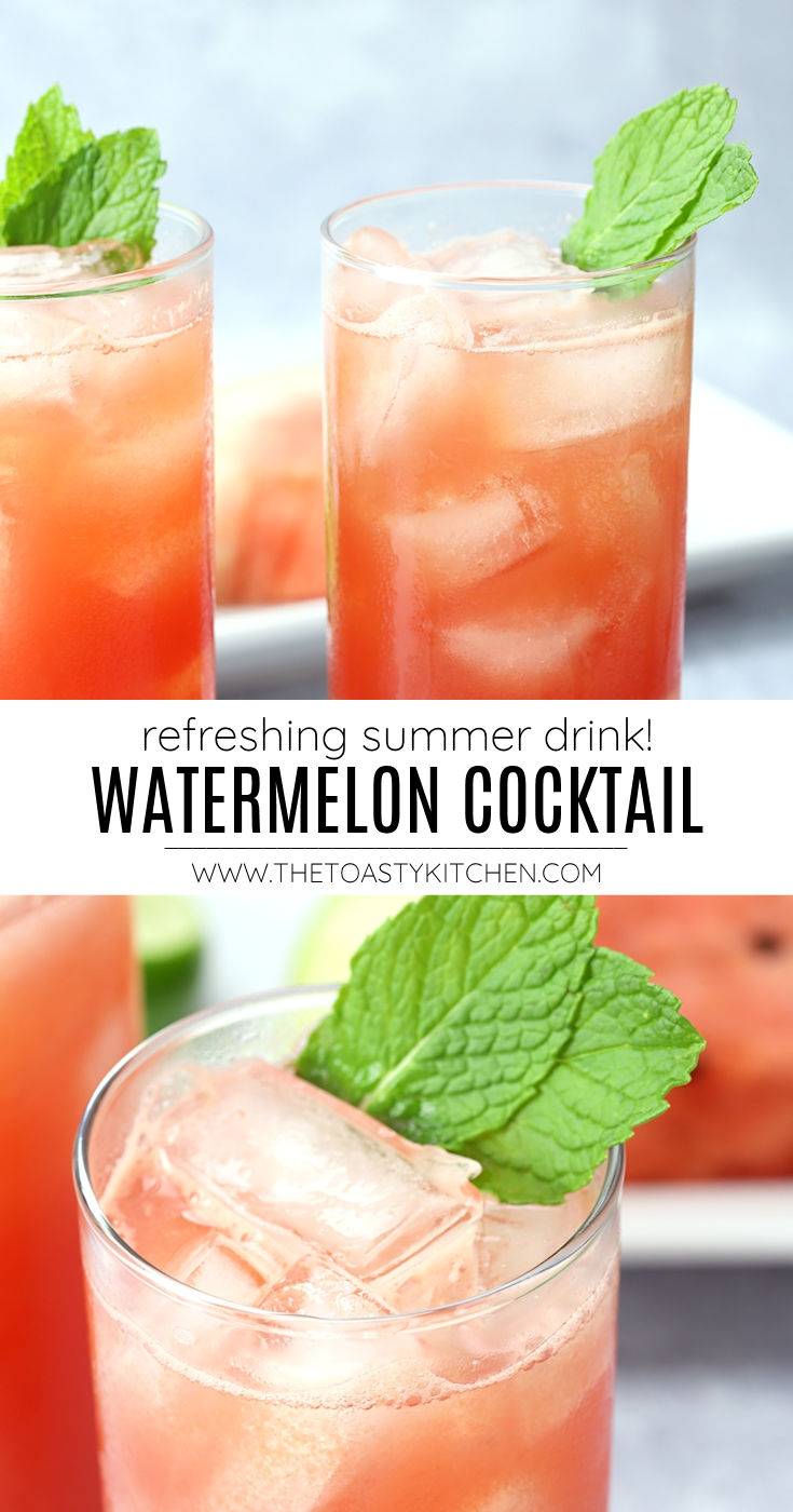 Watermelon cocktail recipe.