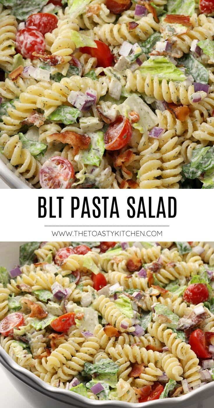 BLT pasta salad recipe.