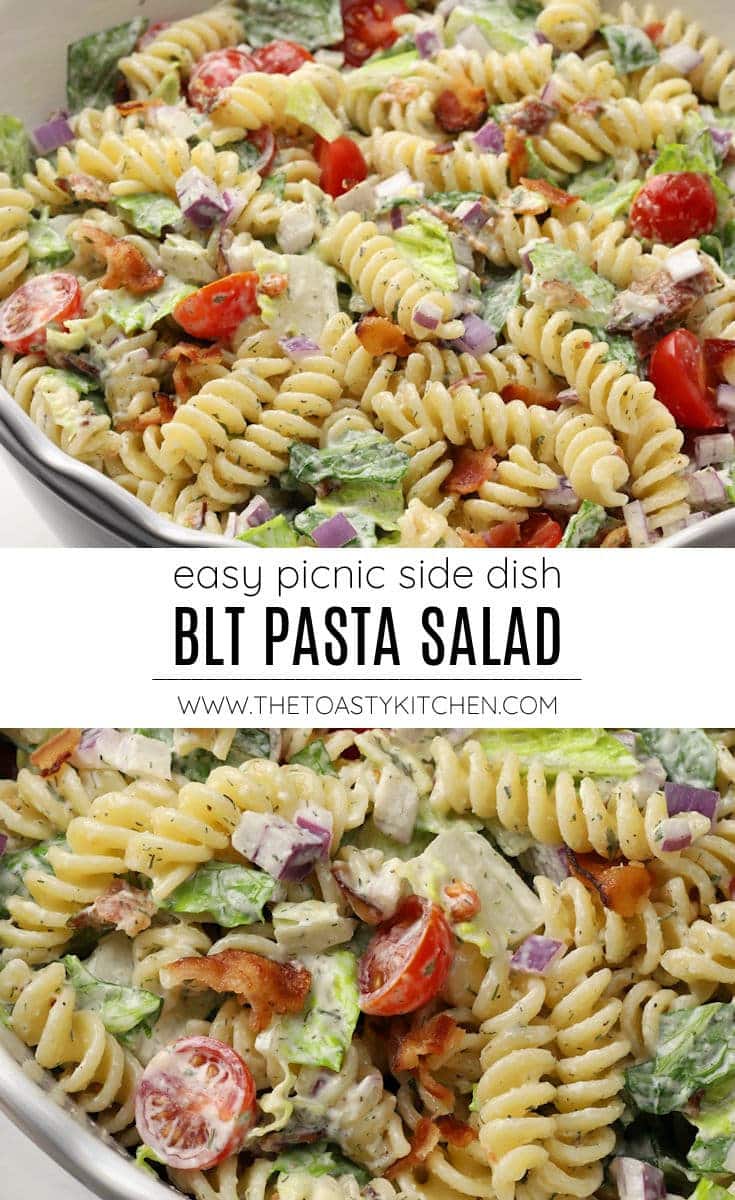 BLT pasta salad recipe.