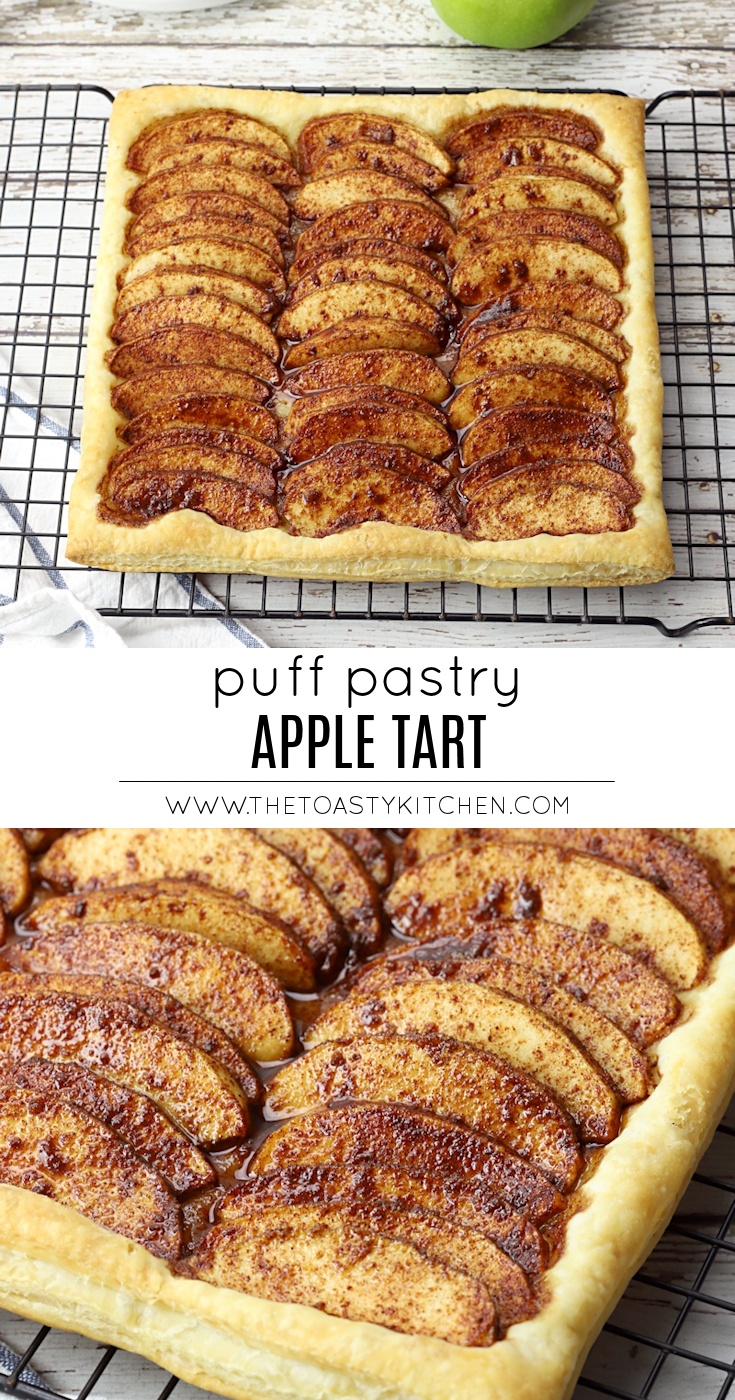 Puff Pastry Apple Tart by The Toasty Kitchen