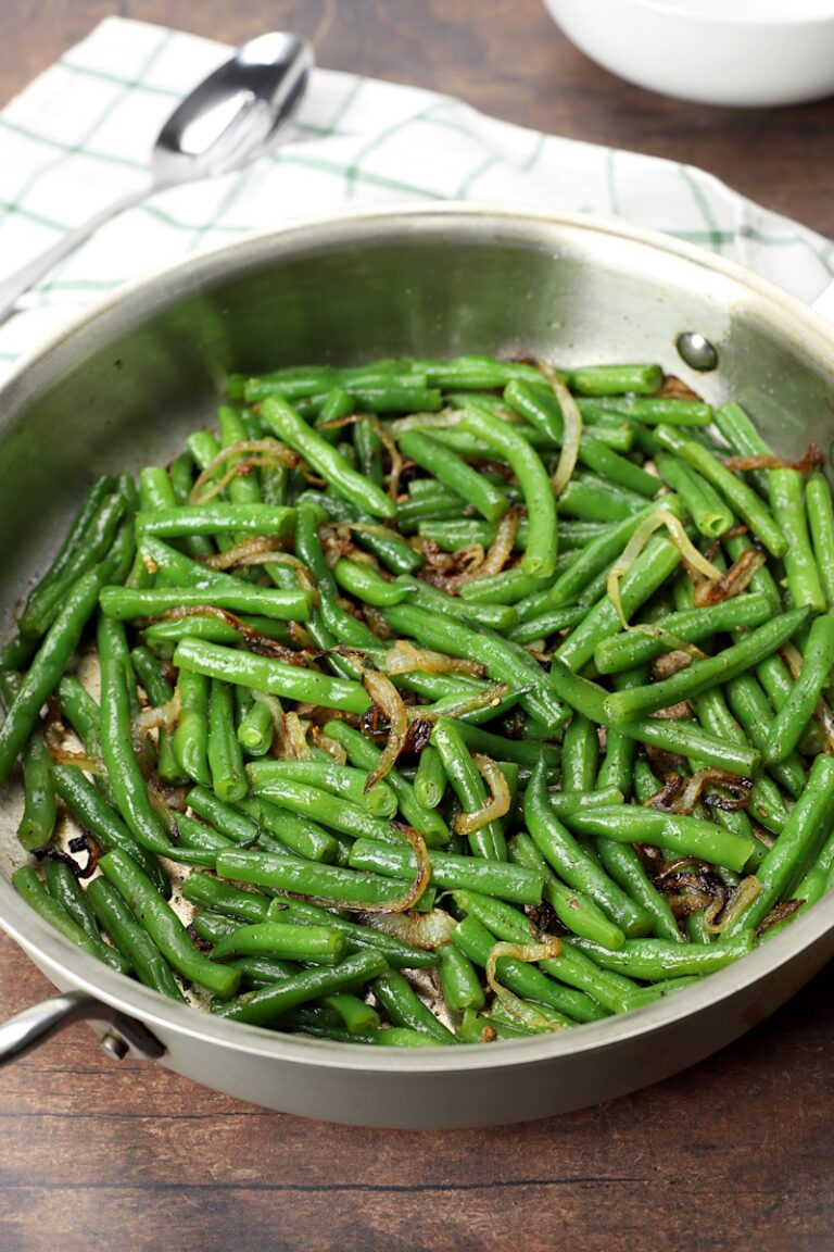 Green Beans and Onions - The Toasty Kitchen